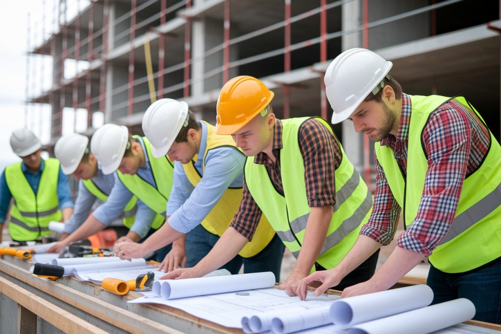 apprentis-chantier-casques-plans-outils