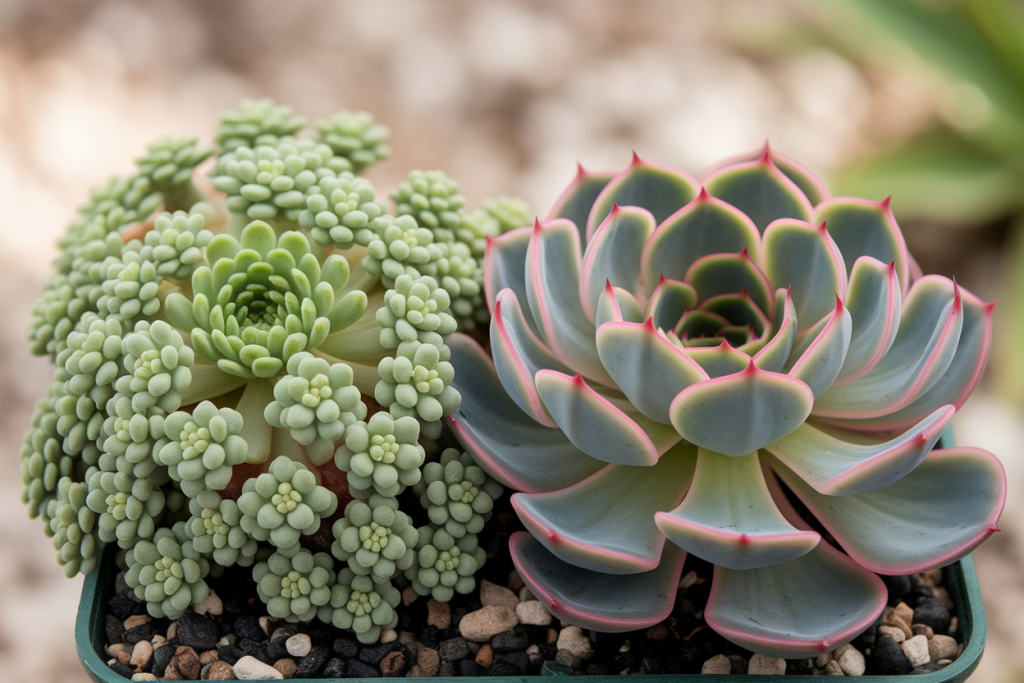 grosplan-pourpier-ficoide-vert-rose