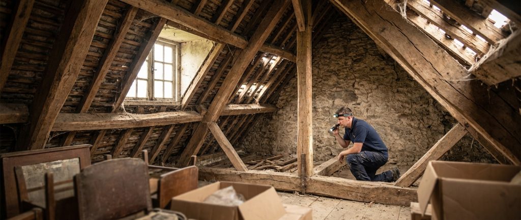 Maison ancienne et charpente abimée, Interview de Arnaud - Qualité BZH