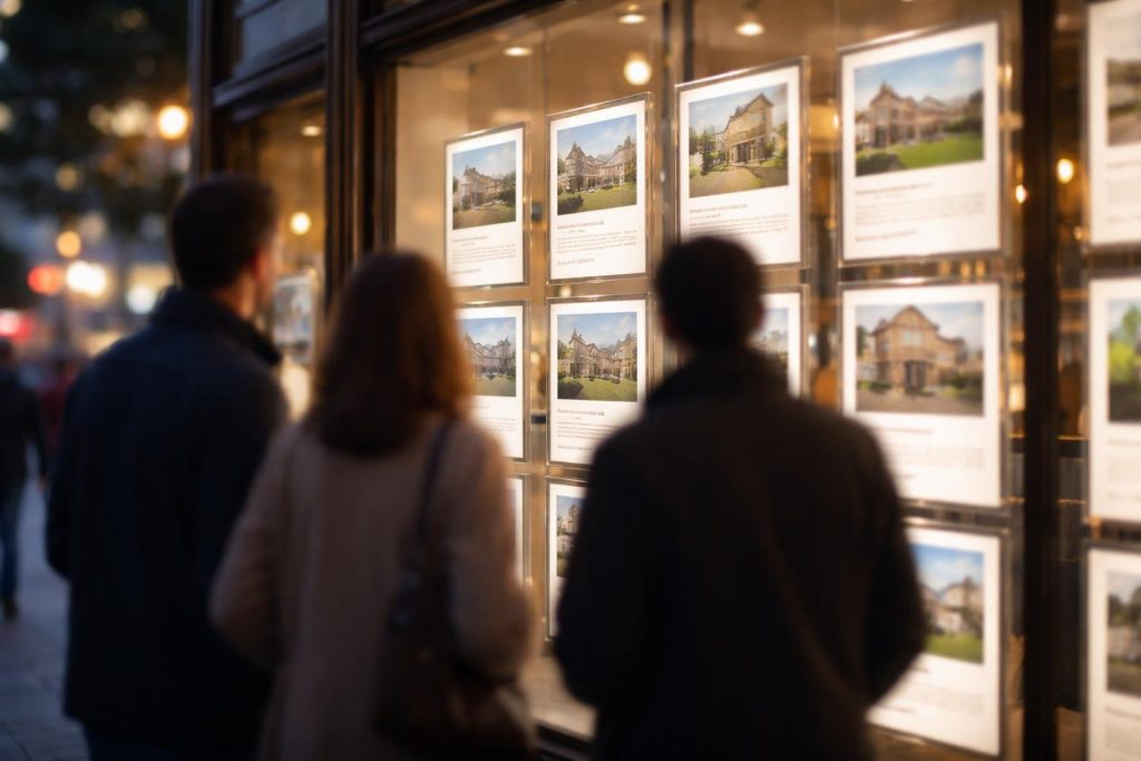 visiteurs-flous-vitrine-agence-immobiliere