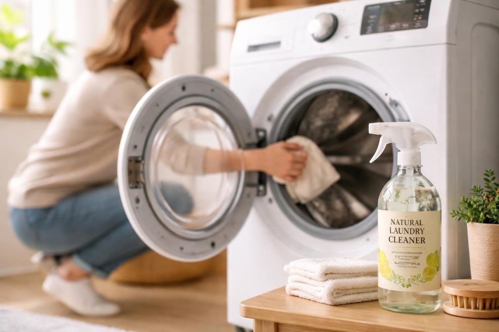 machine-laver-moderne-flacon-nettoyant