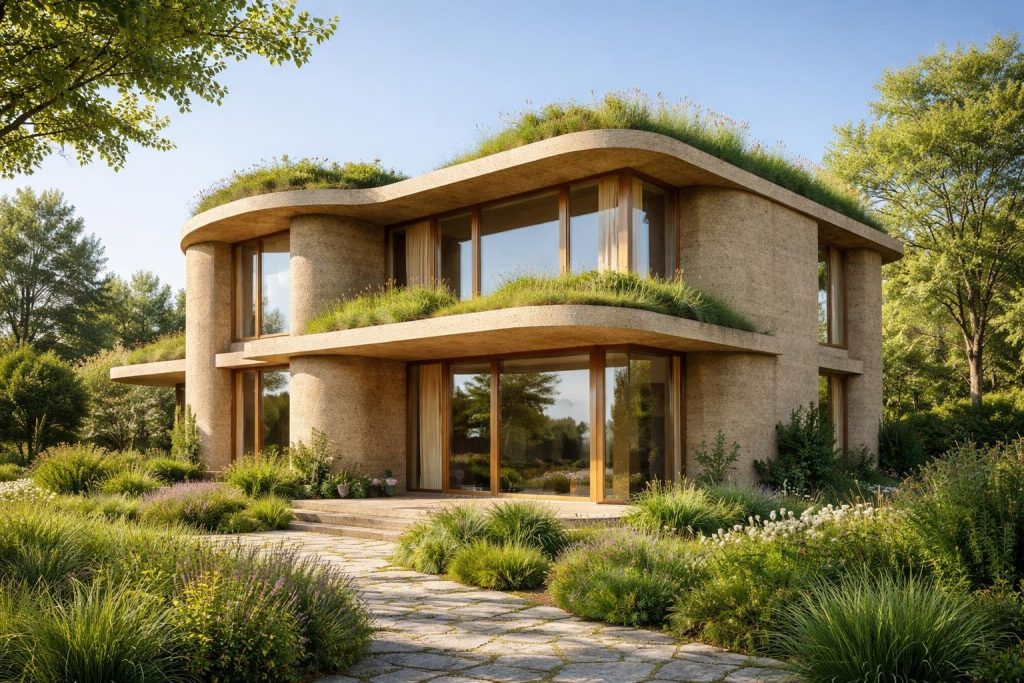 batiment-chanvre-bio-verdure-arbres
