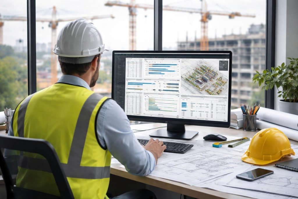 professionnel-batiment-ordinateur-chantier-grues