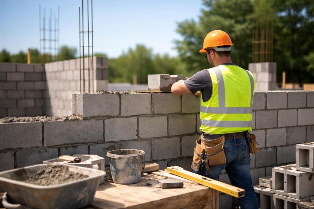 chantier-ouvrier-mur-parpaing-casque