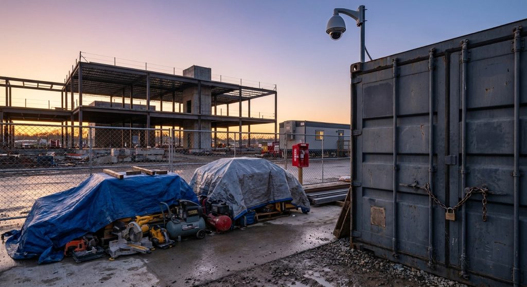 Vol, incendie et détérioration : comment sécuriser efficacement vos équipements sur les chantiers ?